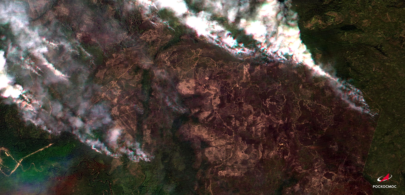 Космический мониторинг для отслеживания природных пожаров