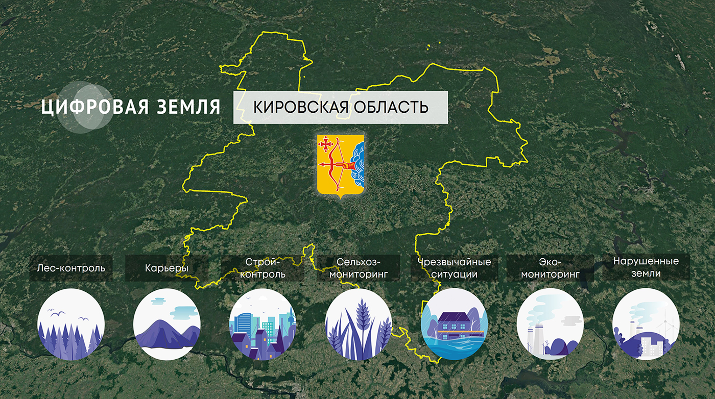 «Цифровая Земля» в Кировской области: космический геосервис для эффективного госуправления регионом 