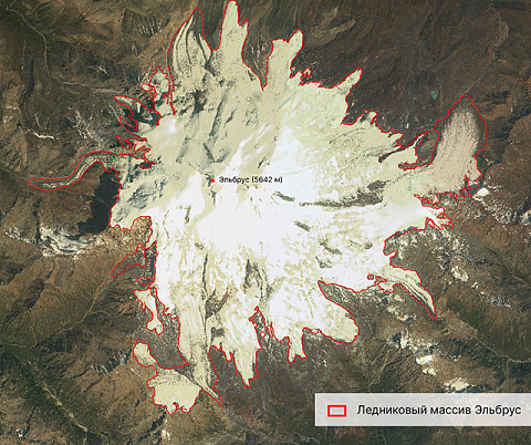 Роскосмос ведет мониторинг изменения ледников Кавказа